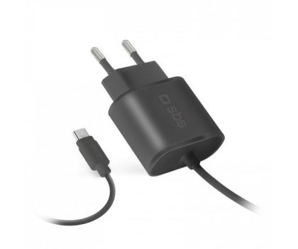 Ładowarka i akumulator Ładowarka Sieciowa SBS z kablem microUSB 1A
